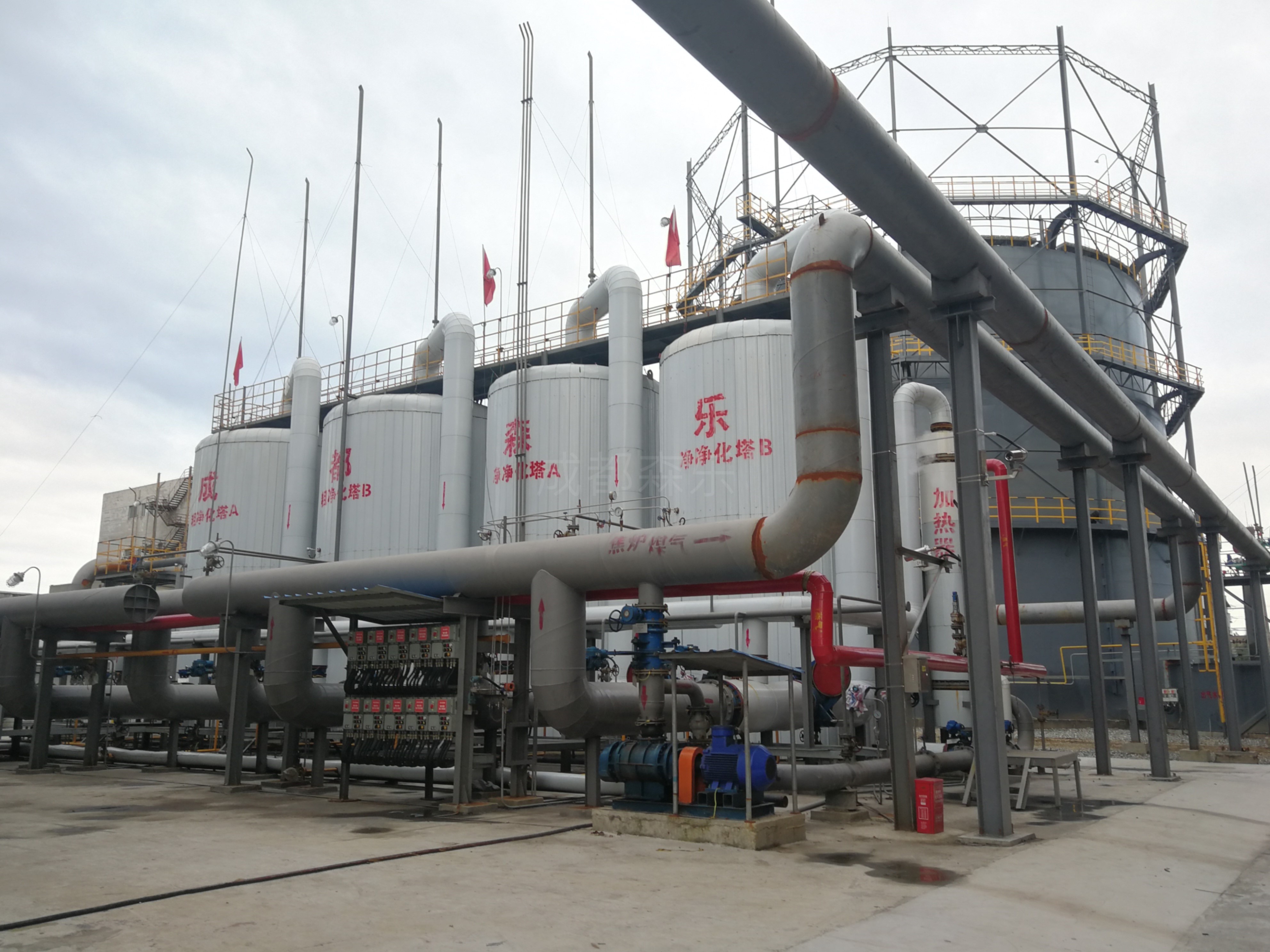 河北钢铁10000焦炉煤气净化精脱硫装置